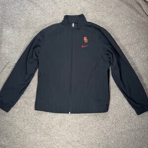 Nike Men’s USC Trojans Black Full Zip Fitted Option Size Medium